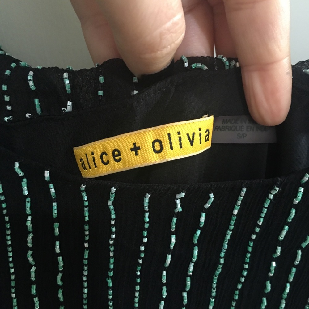 🎄last call🎄Alice + Olivia Beaded Mini summer Dress S - Picture 9 of 13